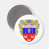 Wapenschild van McLaughlin (gemanteld) Magneet (Voorkant / Achterkant)