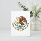 wapenschild van mexico briefkaart (Staand voorkant)
