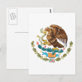 wapenschild van mexico briefkaart (Voorkant / Achterkant)