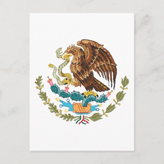 wapenschild van mexico briefkaart (Voorkant)