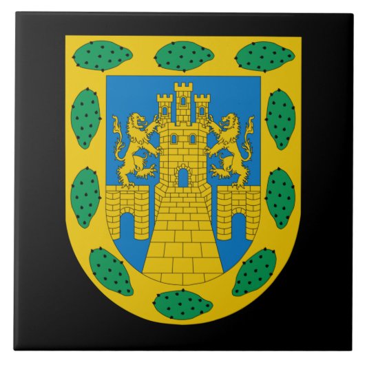 Wapenschild van Mexico-Stad Tegeltje (Voorkant)