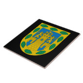Wapenschild van Mexico-Stad Tegeltje (Zijkant)