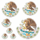 Wapenschild van Mexico - Stickers (Voorkant)