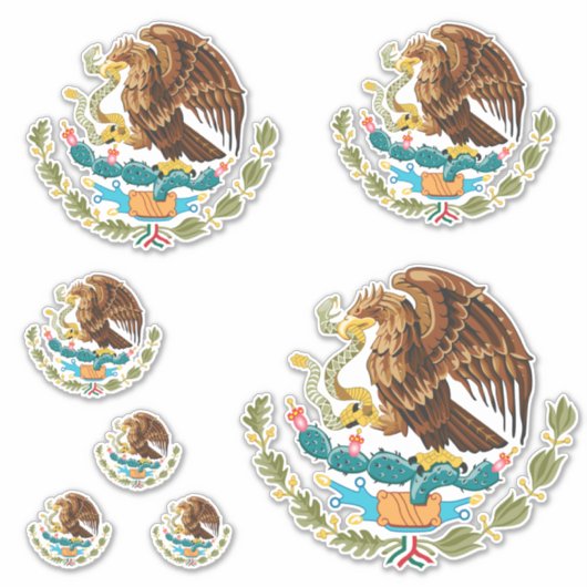 Wapenschild van Mexico - Stickers (Voorkant)
