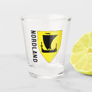 Wapenschild van Nordland fylke - NOORWEGEN Shot Glas