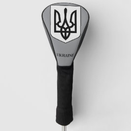 Wapenschild van Oekraïne in minimalistische kunst Golfheadcover