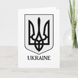 Wapenschild van Oekraïne in minimalistische kunst Kaart