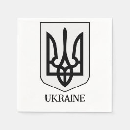 Wapenschild van Oekraïne in minimalistische kunst Servet