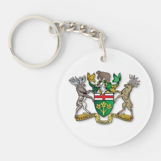 wapenschild van Ontario Sleutelhanger (Voorkant)