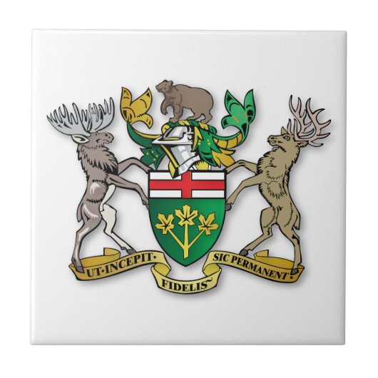 wapenschild van Ontario Tegeltje (Voorkant)
