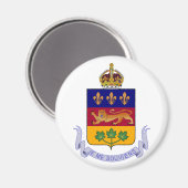 Wapenschild van Québec Officiële Canada Heraldry L Magneet (Voorkant / Achterkant)