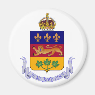 Wapenschild van Québec Officiële Canada Heraldry L Magneet