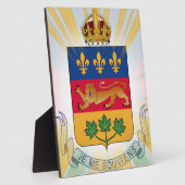 Wapenschild van Quebec op tafelblad Fotoplaat (Zijkant)