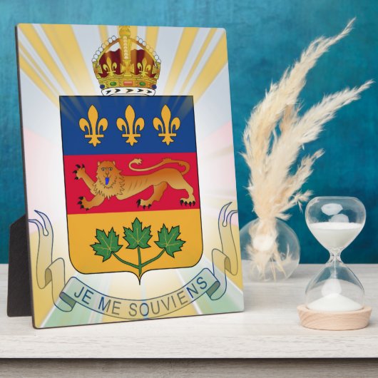 Wapenschild van Quebec op tafelblad Fotoplaat (Zijkant)
