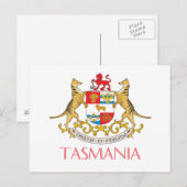 wapenschild van Tasmania Briefkaart (Voorkant / Achterkant)