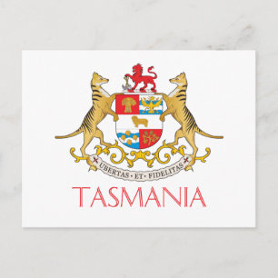 wapenschild van Tasmania Briefkaart