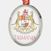 wapenschild van Tasmania Metalen Ornament (Links)
