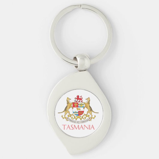 wapenschild van Tasmania Sleutelhanger (Voorkant)