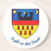wapenschild van Transsylvanië Zandsteen Onderzetter (Voorkant)