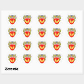 Wapenschild van Williams (gepantserd) Ronde Sticker (Vel)