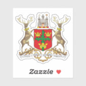 Wapenschilden van de stad Nottingham, Engeland Sticker (Vel)