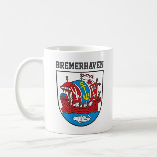 Wapenstaart Bremerhaven, Duitsland Koffiemok (Links)