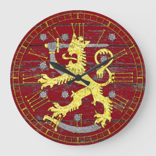 Wapenstaart Finland Uw kleurhout Grote Klok