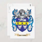 Wapenstaart (gezinscrest) briefkaart (Voorkant / Achterkant)