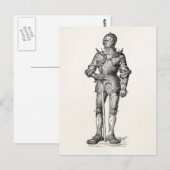 Wapenstaart Knight Shining Armor Sword Medieval Briefkaart (Voorkant / Achterkant)