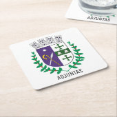 Wapenstaart van Adjuntas, Puerto Rico Kartonnen Onderzetters (Schuin)