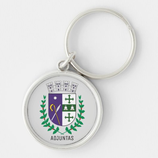 Wapenstaart van Adjuntas, Puerto Rico Sleutelhanger (Voorkant)