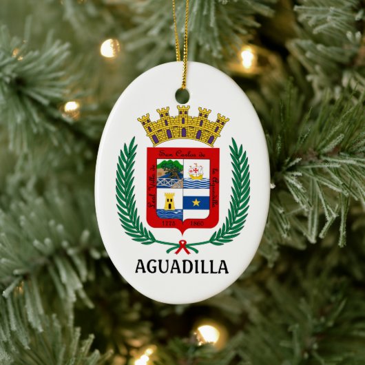Wapenstaart van Aguadilla, Puerto Rico Keramisch Ornament (Boom)