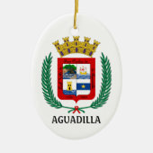 Wapenstaart van Aguadilla, Puerto Rico Keramisch Ornament (Voorkant)