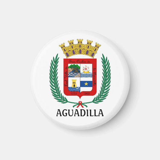 Wapenstaart van Aguadilla, Puerto Rico Magneet (Voorkant)