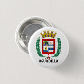 Wapenstaart van Aguadilla, Puerto Rico Ronde Button 3,2 Cm (Voorkant /achterkant)
