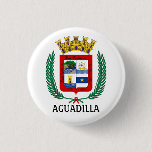 Wapenstaart van Aguadilla, Puerto Rico Ronde Button 3,2 Cm