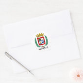 Wapenstaart van Aguadilla, Puerto Rico Ronde Sticker (Envelop)