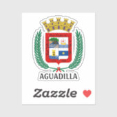 Wapenstaart van Aguadilla, Puerto Rico Sticker (Vel)