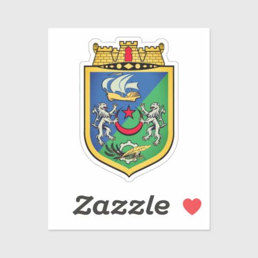 Wapenstaart van Algiers Sticker (Vel)