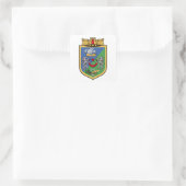 Wapenstaart van Algiers Vierkante Sticker (Tas)