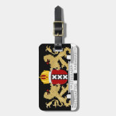 Wapenstaart van Amsterdam Bagagelabel (Voorkant verticaal)
