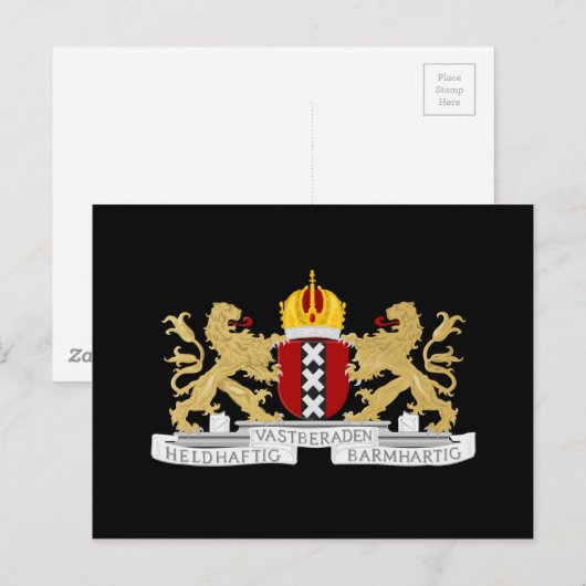Wapenstaart van Amsterdam Briefkaart (Voorkant / Achterkant)
