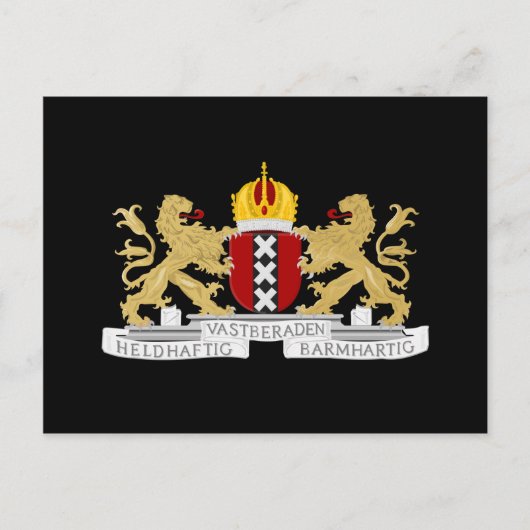 Wapenstaart van Amsterdam Briefkaart (Voorkant)