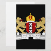 Wapenstaart van Amsterdam Briefpapier (Voorkant / Achterkant)