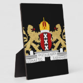 Wapenstaart van Amsterdam Fotoplaat (Zijkant)