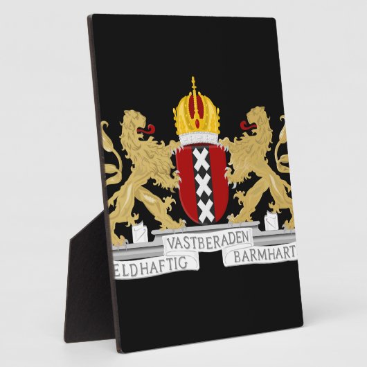 Wapenstaart van Amsterdam Fotoplaat (Zijkant)