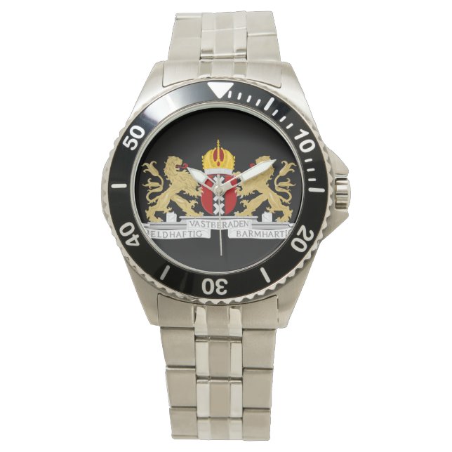 Wapenstaart van Amsterdam Horloge (Voorkant)