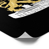 Wapenstaart van Amsterdam Poster (Hoek)