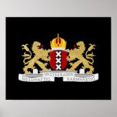 Wapenstaart van Amsterdam Poster (Voorkant)