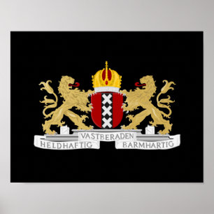 Wapenstaart van Amsterdam Poster